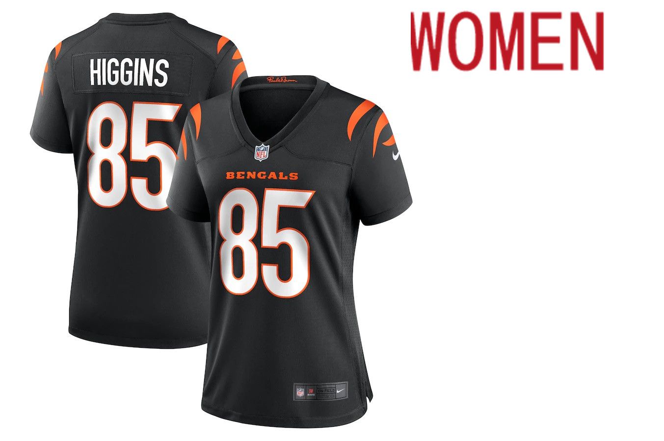 Women Cincinnati Bengals #85 Tee Higgins Nike Black Game NFL Jersey